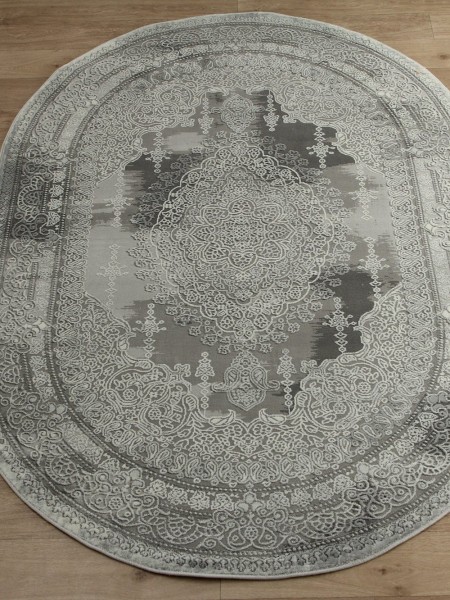 Ковер Armina 3763A grey овал