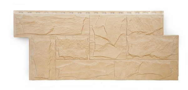 Фасадная панель T-Сайдинг, Гранит Леон ЭКО-2 Кедр