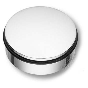 Дверной ограничитель напольный DS1023 0100 CR-P6, материал Железо, отделка Хром, 41*d=106 мм