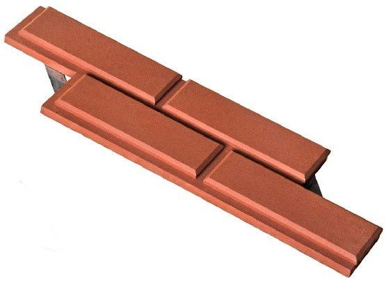 Фасадная плитка Кирисс Фасад Гладкий кирпич с фаской