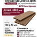 Террасная доска ДПК I-Techplast 140*22мм Бронза
