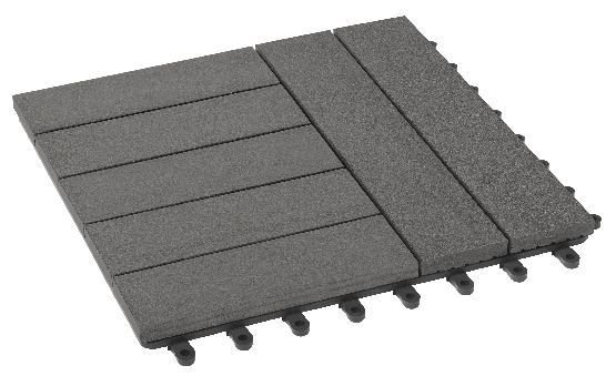 Модульный паркет ДПК GRINDERDECO Комфорт 4 Цвет серый базальт