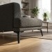 Опора мебельная ESL 450-145 Black, материал Замак, цвет Чёрный, отделка Черный