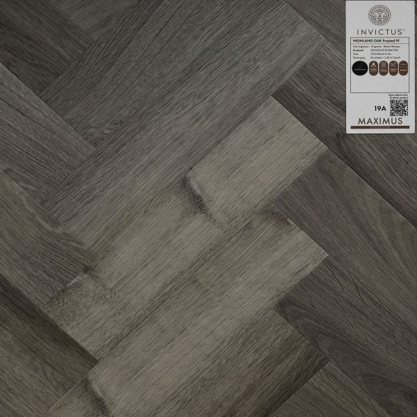 Кварцвиниловая плитка Invictus коллекция Maximus DryBack 91 Highland Oak Frosted