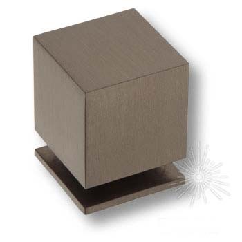 Ручка кнопка SYSTEM 1954 0025 BBN, материал Алюминий, отделка Титан, 32*25*25 мм