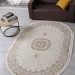 Ковер Zarina M107A cream - cream овал