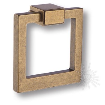 Ручка кольцо BU 014.75.12, материал Замак, отделка Бронза, 75*75 мм