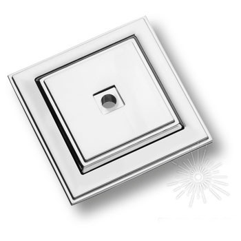 Ответная часть для ручки 3200 и 3130, 3040 0050 PN, материал Замак, отделка Никель, 50*50*8 мм