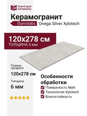 Staroslabs Matt Onega Silver Xylotech 120x278 УТ-00000884