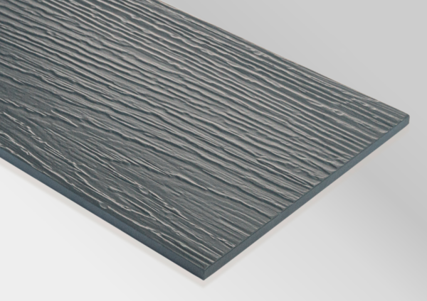 Фиброцементный сайдинг Fibraplank, цвет Графитовый серый.