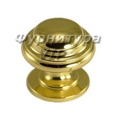 Ручка кнопка Cotalli 38733OLV, материал Латунь, отделка Золото, d=25 мм