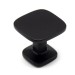 Ручка кнопка QUART MINI 0608026ZM2, материал Замак, отделка Черный, 26*26*23,8 мм
