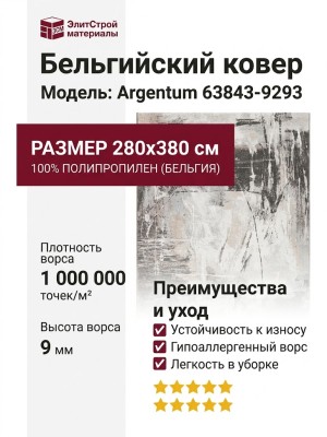 Ковер Argentum 63843-9293 280x380