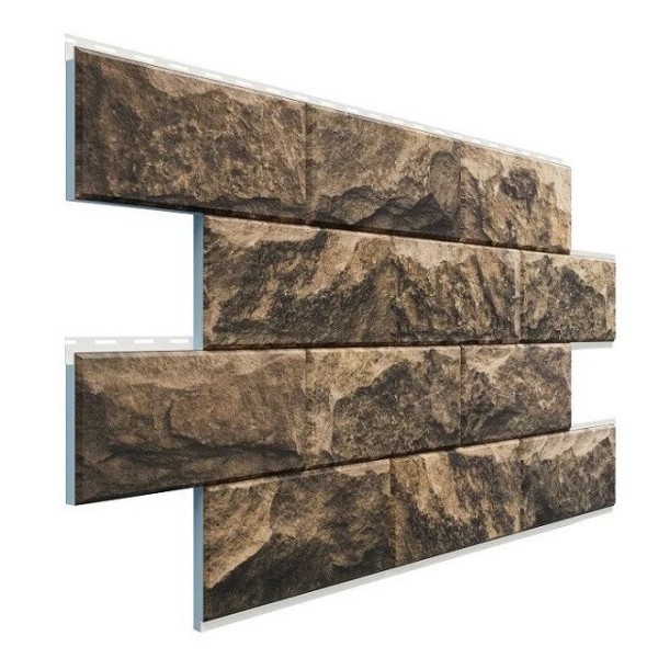 Термопанель фасадная Доломит с имитацией Дагестанского камня Радонит