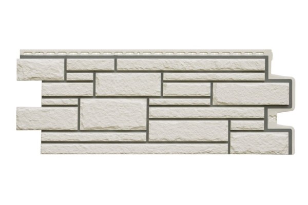 Фасадные панели Grand Line, Камелот Дизайн, Цвет: Молочный.