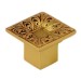 Ручка кнопка "MORENA" 540 XZ ANTIQUE GOLD, материал Латунь, отделка Французское золото, 34*34*26 мм