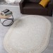 Ковер Zarina M101B cream - cream овал