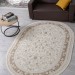 Ковер Zarina M101B cream - cream овал