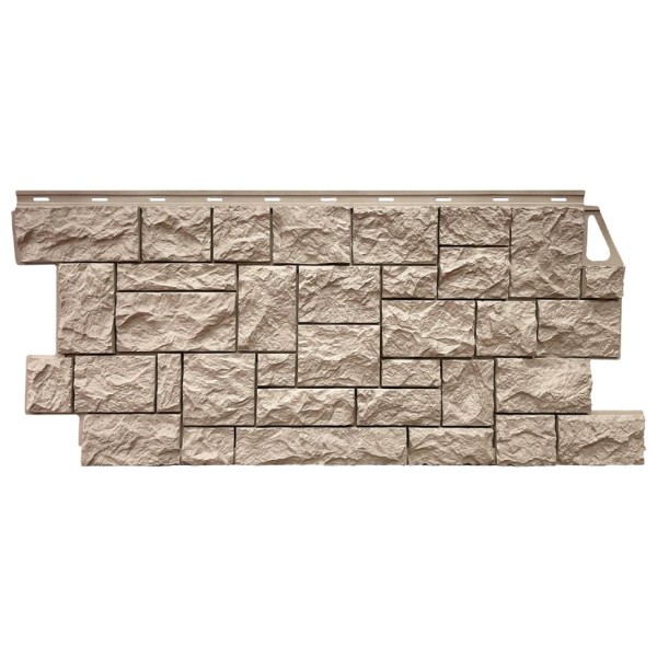 Фасадная панель FineBer, Дикий камень, Песчаный цвет