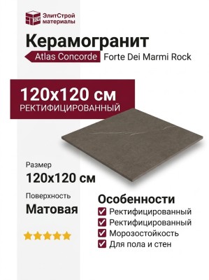 Atlas Concorde Forte Dei Marmi Rock Rock Alpin Br. Rett 120x120 600010002430