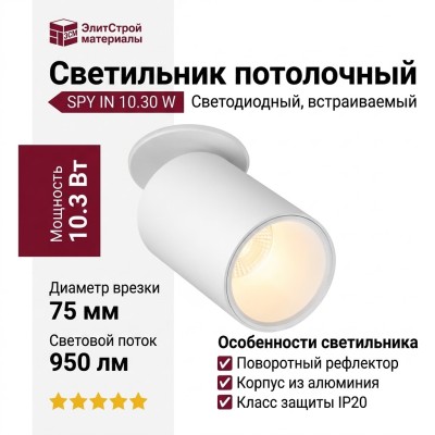 Светильник потолочный SPY IN 10.30 W