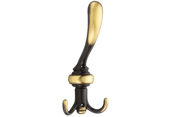 Крючок 11.444.A20, материал Замак, отделка Бронза, 80x190 мм