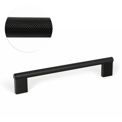 Ручка скоба Viefe GRAF MINI 0430160L30, материал Замак, цвет Чёрный, отделка Черный, 182*33*10 мм