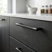 Ручка скоба Viefe GRAF MINI 0430160L30, материал Замак, цвет Чёрный, отделка Черный, 182*33*10 мм