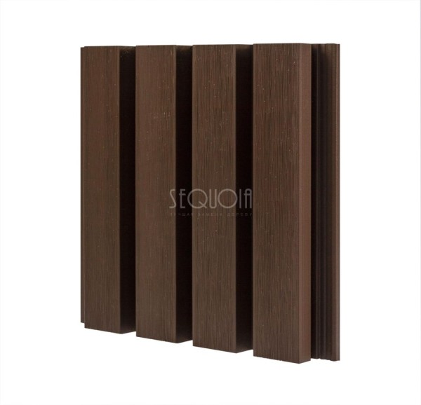 Доска фасадная SEQUOIA co-extrusion Коричневая