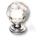 Ручка кнопка 9933-400, материал Замак, отделка Хром Кристаллы Swarovski, 20*30 мм