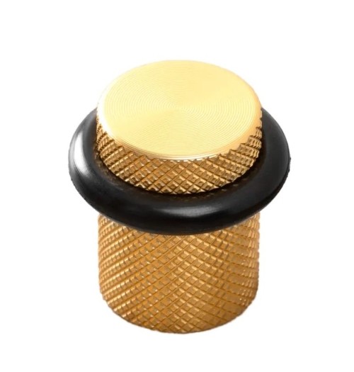 Дверной ограничитель напольный GRAF 8009027L291, материал Алюминий, отделка Золото, 28*27 мм