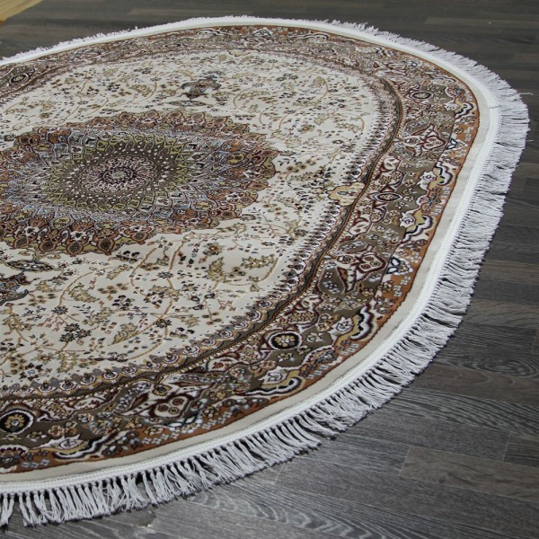 Ковер Shahreza d205 cream-brown овал