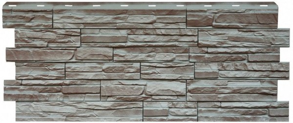 Фасадная панель Nordside, Сланец, Цвет Серый