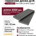 Террасная доска ДПК I-Techplast МАССИВ 3D NEW Графит