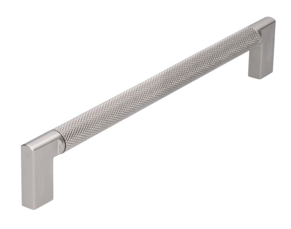 Ручка скоба SIRO 2457-206ZN27ZN27, материал Замак, отделка Сталь нержавеющая, 206*12*32 мм