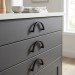 Ручка скоба SYSTEM SY4701 0096 AL6, материал Замак, цвет Чёрный, отделка Черный, 105*52*30 мм