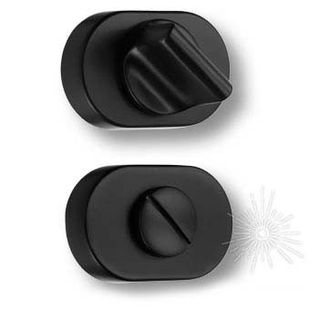 Дополнительные розетки для сантехнического замка RO16W6 AL6 ROSET, материал Замак, отделка Черный, 57*37 мм