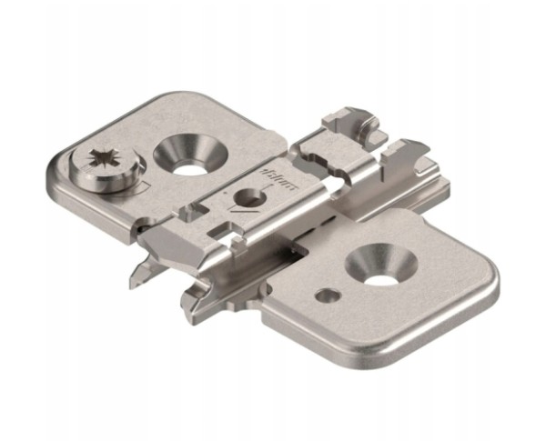 Планка CLIP крестообразная под саморез, подъем 0 мм с эксцентриком 173H7100, отделка Никель