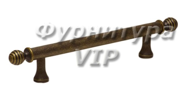 Ручка скоба PAMUKKALE-01-24 160 мм античная бронза, материал Латунь, отделка Бронза, 231*15*35 мм