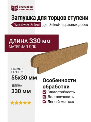 Заглушка для торцов ступени Select