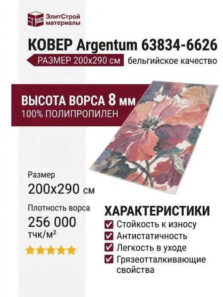 Ковер Argentum 63834-6626 200x290