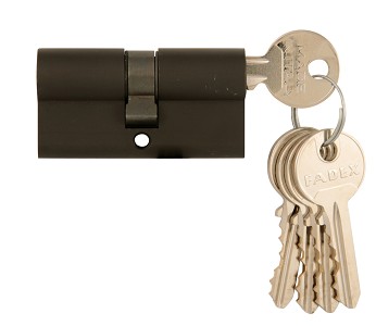 Цилиндр 60 30/30 5 ключей Черный матовый, материал Латунь, цвет Чёрный