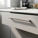 Ручка скоба Viefe GRAF MINI 0430256L24, материал Замак, отделка Сталь, 278*33*10 мм