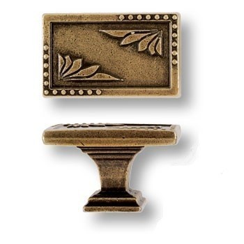 Ручка кнопка 15.325.00.12, материал Замак, отделка Бронза, 26*24*40 мм