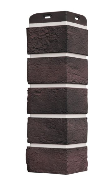 Угол Grand Line, Состаренный кирпич Design Plus, Цвет Кофе (Белый шов)