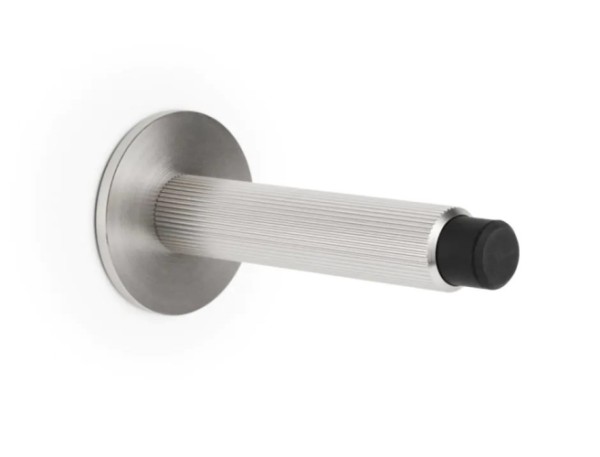 Дверной ограничитель настенный ARPA 8013103L24, материал Алюминий, отделка Сталь, 100*50 мм