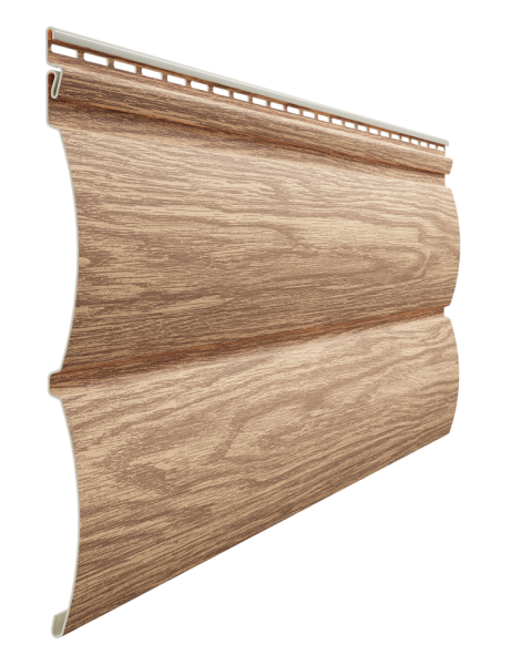 Виниловый сайдинг Docke, Монреаль Блок-Хаус D4.7T, Рябина