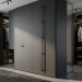Ручка скоба Citterio Giulio 8.1149.1794.0252-0252, материал Замак, цвет Чёрный, отделка Черный, 1836*10*30 мм