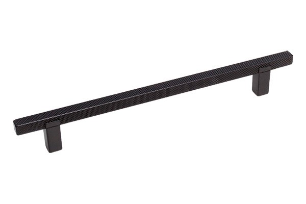 Ручка скоба 8.1175.0160.0252, материал Замак, цвет Чёрный, отделка Черный, 209*10*30 мм