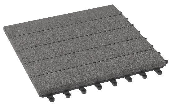 Модульный паркет ДПК GRINDERDECO Комфорт 3 Цвет серый базальт